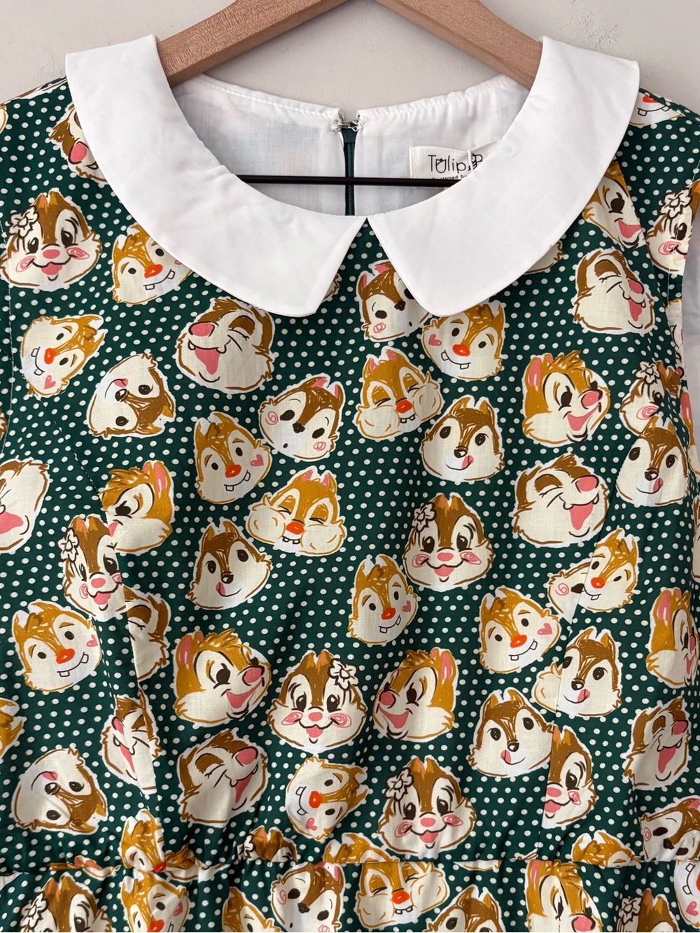 Tulip B Polka Dots Squirrel Print Midi Dress - Picture 2 of 10